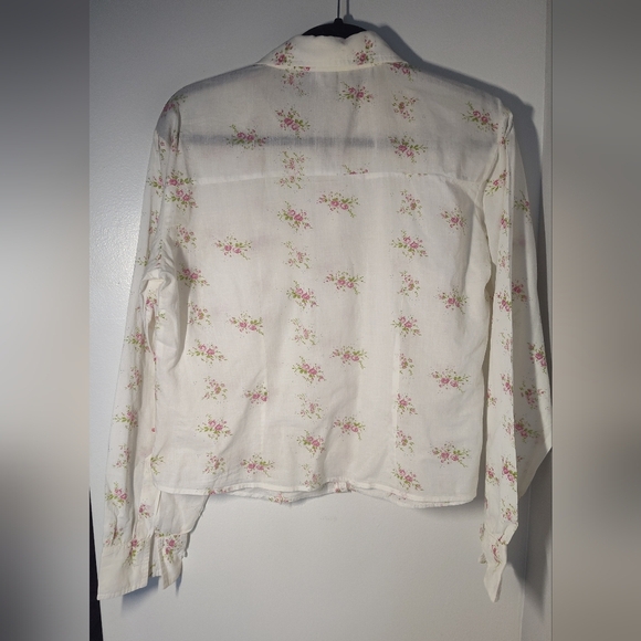 Quizz Vintage Floral Button-Up Shirt Size M #552 - Picture 2 of 2